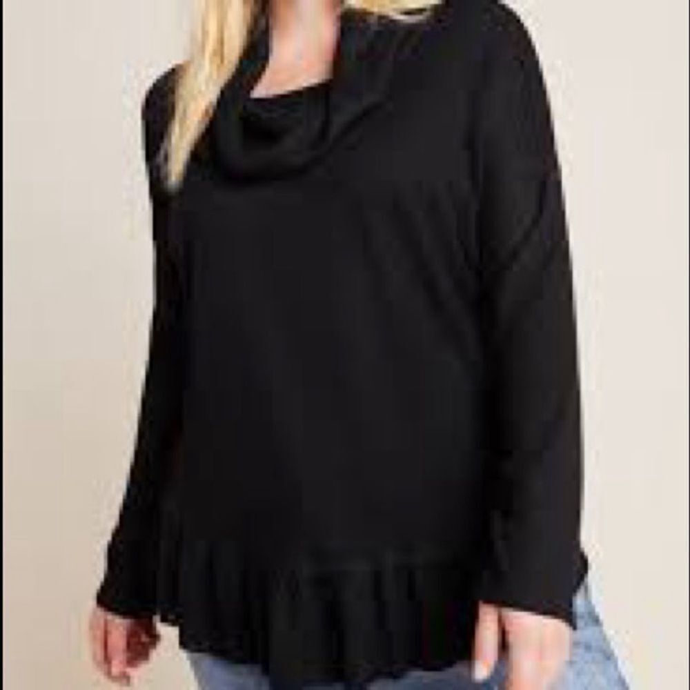 🌟ANTHROPOLOGIE Maeve Addie Ruffled Hacci Pullover🌟 - Picture 3 of 14